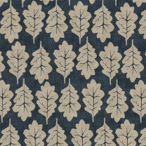 Oak Leaf Midnight Fabric by the Metre